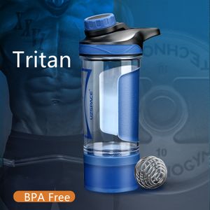 2023 New Hot Sales Glass Drinking Large Capacity Portable Protain shaker plastic custom camping water bottles with logo
