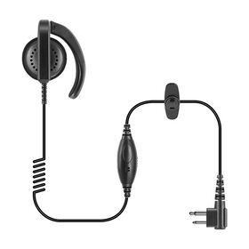 Retractable Bone-type Ear Microphone Set for Two-Way Radio Transceivers