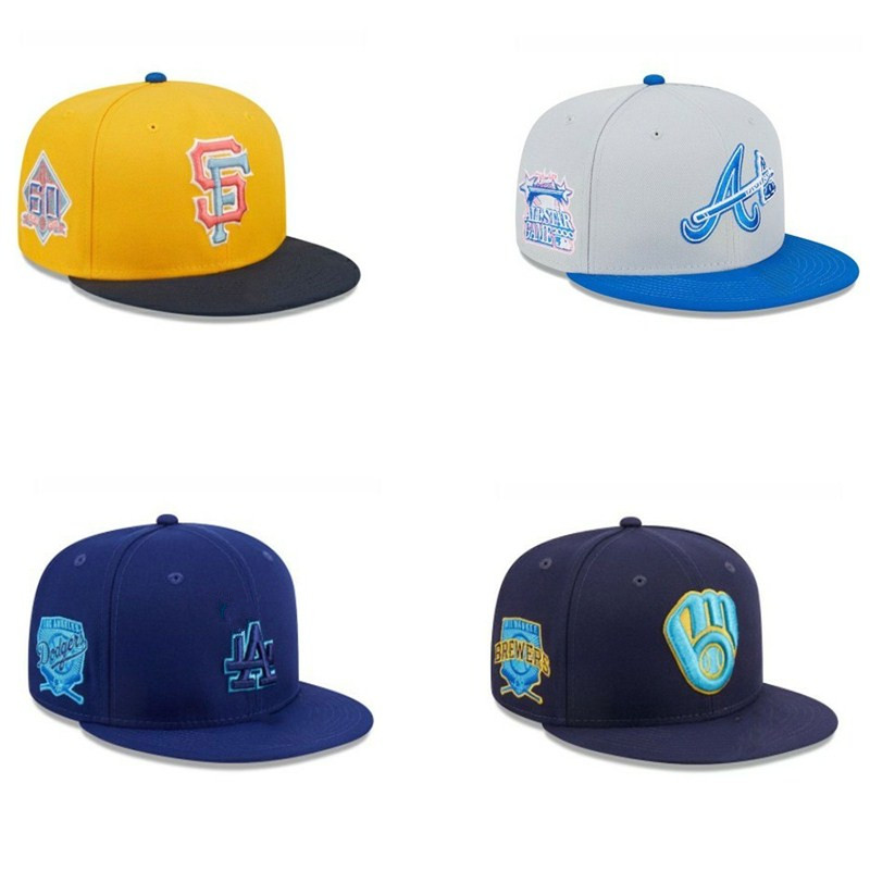Shenzhen Seven Plus One Fashion Electronic Co., Ltd. Hot Sale Baseball Caps New USA Team Flat Brim Hat Closed Fitted Hat NF Era Cap