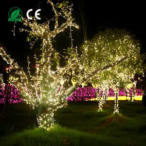 PVC Glue-filled Bubble Shell Light String Pure Copper Wire Outdoor Festive Atmosphere Christmas New Year Decorative Lights