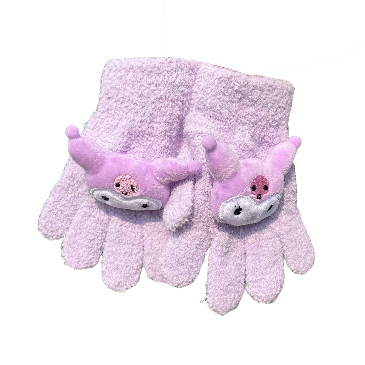 Dongyang Yalong Trade Co., Ltd. Gloves Children's Cartoon Cinnamoroll Mymelody Pochacco Winter New Boys Plush Thickened Mittens Girls Knitted