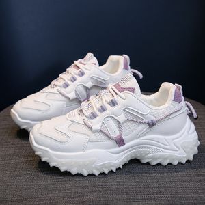 New breathable sneakers for fall 2022 Student lace-up loafers with thick soles