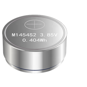 M1454S2/LIR1454 3.85V 105mAh coin rechargeable lithium battery  TWS earphone li-ion battery  medical battery