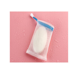 Hot selling soft soap mesh bag home-used professional soap saver bag remove dead skin on body soap bag