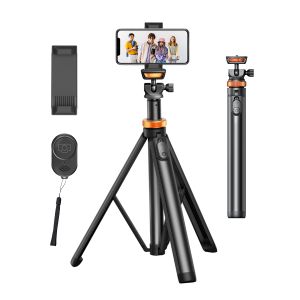 AIKEGLOBAL Stable Metal Tripod 1.6M Aluminum Alloy 360 Rotation Tripod Adjustable Suitable Stand for Outdoor Camera Shooting