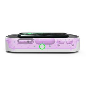 OEM UV Sterilizer Wireless Charger Box With UV Disinfection 15W Fast Wireless Charger