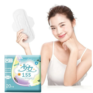 Wholesale Feminine Hygiene Products Super Absorbency Sanitary Pad Widewing Sanitary Napkin Female Menstrual Period Cotton PE Bag