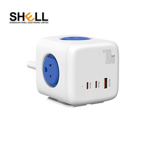 New Arrival Customized 70W Multi-function Smart power socket AC Socket Multi-port Charger Gan Power Adapters