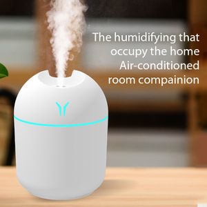 Air quality appliance home convenient plastic 250ml air humidifier atomisation electronic diffuser air diffuser humidifier