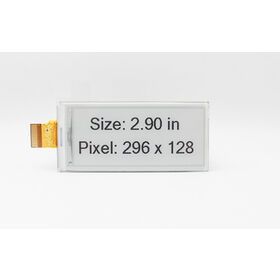 296x128, 2.9inch E-Ink display HAT for Raspberry PI