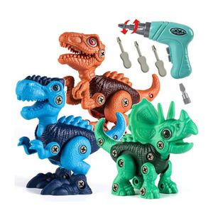Top Selling Toys Games Kids Children Early Educational DIY Game Toys Plastic Assembled Simulation Dinosaur Model Toy
