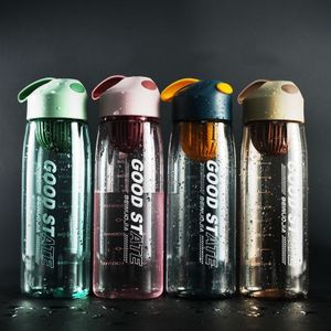 Hot Sale 2024 New Style 550ml Fitness Outdoor Sports Water Jug With Time Marker Large Plastic Motivational Water Bottle