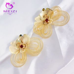 MEIZI JEWELRY Custom Lightweight Designer Earrings 18K Gold Plated Earrings Trend Fashion Jewelry For Women
