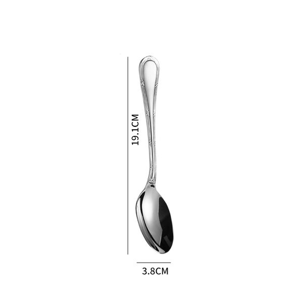 D008 Antique Roman Column Design Stainless Steel Cutlery Set - Luxurious Dinner Knife, Spoon  Set for Traditional Table Settings