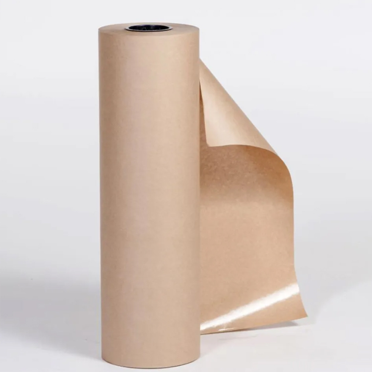 Production supply 85-120gsm brown white  silicone coated kraft paper giant rolls pe paper