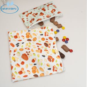 Eco Friendly Waterproof Baby Snack storage bag Mini Multifunctional Wet Bags Lunch Bags in PUL Reusable snack bag for kid