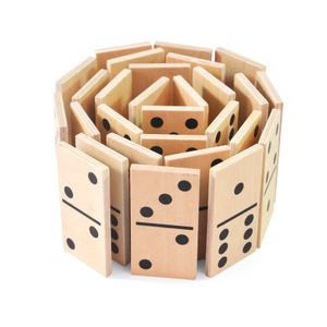 Wooden puzzle toys Domino game box Children's toys Domino toys