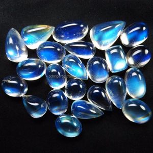 Rainbow Moonstone Loose Gemstone Oval Shape Cabochon Moonstone Top Quality Free Size Wholesale Price Blue Flashy Fire Moonstone