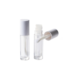 Clear Liquid Lipstick Private Label Lip Gloss Wholesale Bulk 4.5ml Cylinder Empty Lip Stick Makeup Tubes with Soft Brush