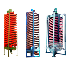 Gravity spiral separator for iron, black sand, coal, coltan, gold concentrating gold mining equipment