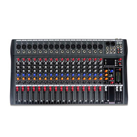New Design Music Equipment Studio Professional Audio mixer 16channel dj mixer console Microphone expander Reverb effector