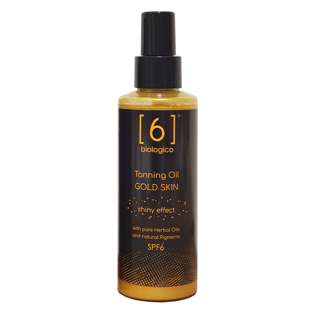 Gold or Dark Tanning Oil SPF6 with Natural Pigments and Pure Herbal Oils - Made in Italy - Organic