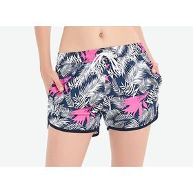 Wholesale ladies summer beach surf shorts loose bathing suit sweat board short sublimation