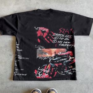Custom High Quality Black 100 Drop Shoulder Cotton Heavyweight Oversized Baggy Unisex Graphic Cropped Puff Screen Print Tshirt