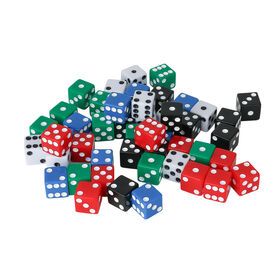 Customized shape Printed Educational Children Adult Board Game Accessories Component Plastic Digital Dice