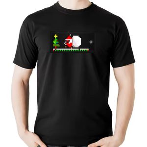 Innovation LED Light T-shirts Rock Music Smart APP  Led Display T Shirt  Programmable 100% Cotton Unisex Custom LED T-shirt