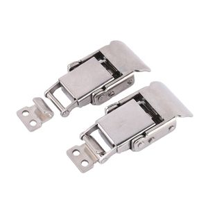 Toolbox stainless steel draw latch Spring loaded toggle clamp adjustable draw latch hardware cabinet toggle hasp locks