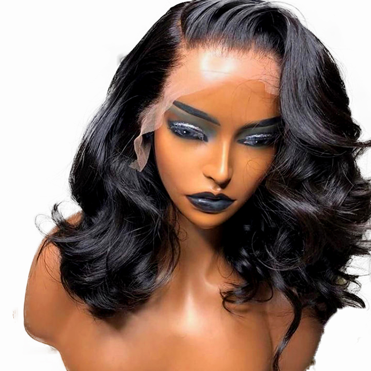 Xuchang Dawn Crafts Co., Ltd. Ombre Wig Human Hair 13*4 Lace Frontal Bob Wigs 1b/27 Short Length Straight Human Hair Wig 8 Inch To 14 Inch