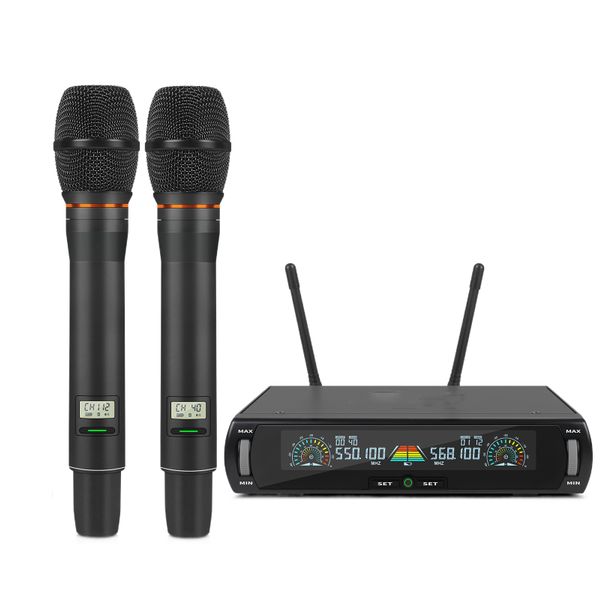 XTUGA Rechargeable WIreless Microphone System Handheld Micr U-260 Digital Professional UHF Wireless Microphone for singing