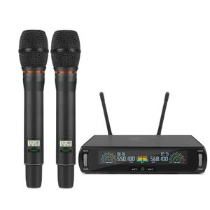 XTUGA Rechargeable WIreless Microphone System Handheld Micr U-260 Digital Professional UHF Wireless Microphone for singing