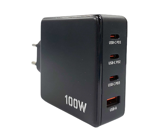 GaN 100W USB Type C Wall Charger Direct Plug in Fast Charging Socket Mobile Phone Travel Adaptor Mini Portable OEM Game player