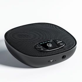 Wireless Conference Speaker with 2 Microphones, Enhanced 360° Voice Pickup and Noise Reduction