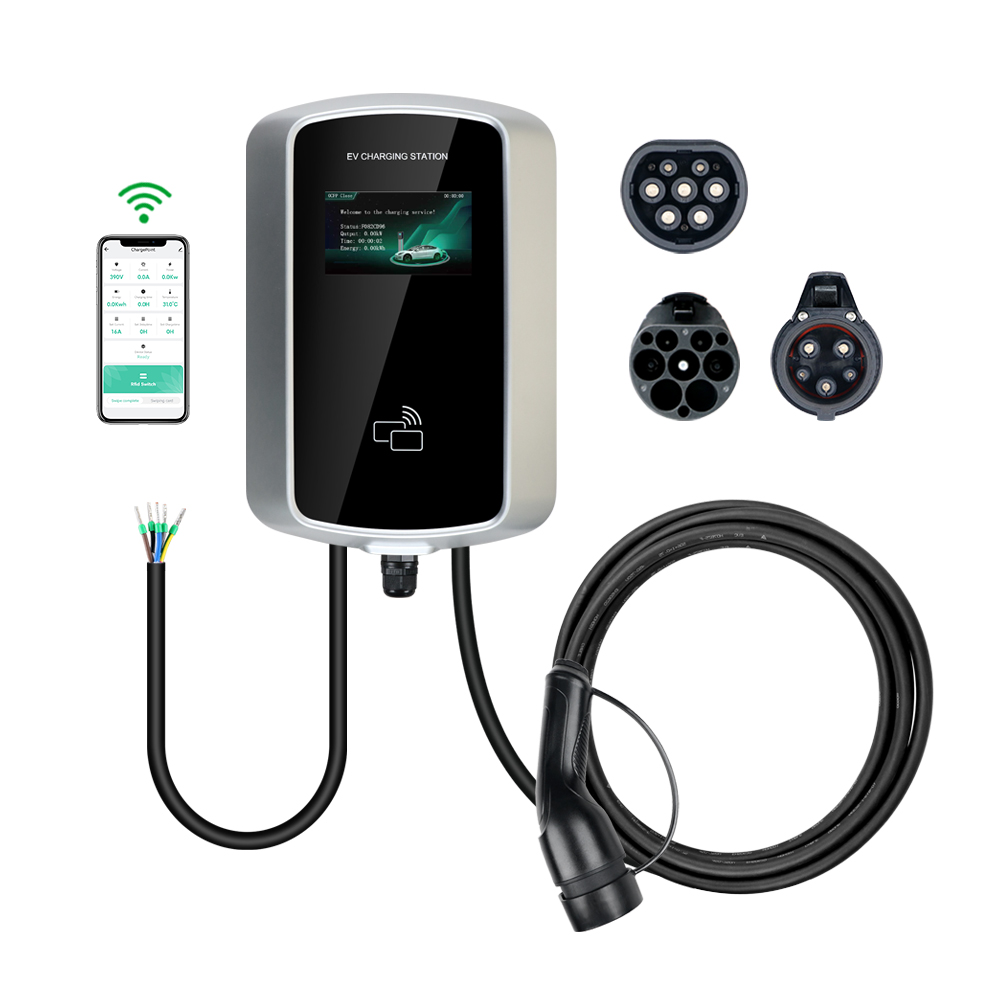 OCPP 7KW 11KW 22KW 16A 32A Type 1 Type 2 GBT electric car charging station