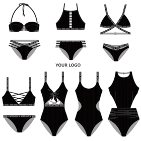 OEM/ODM Factory Customized Logo Recycled Eco-friendly Flower Print High Waist Swimwear For Women, One Piece Swimsuit BikiniPopular