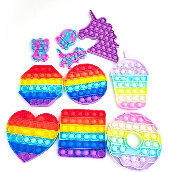 2023 NEW CPC Push Bubble Pop Puzzle Stress Reliever Squeeze Toys Fidget kids item Push Bubble Sensory Toy