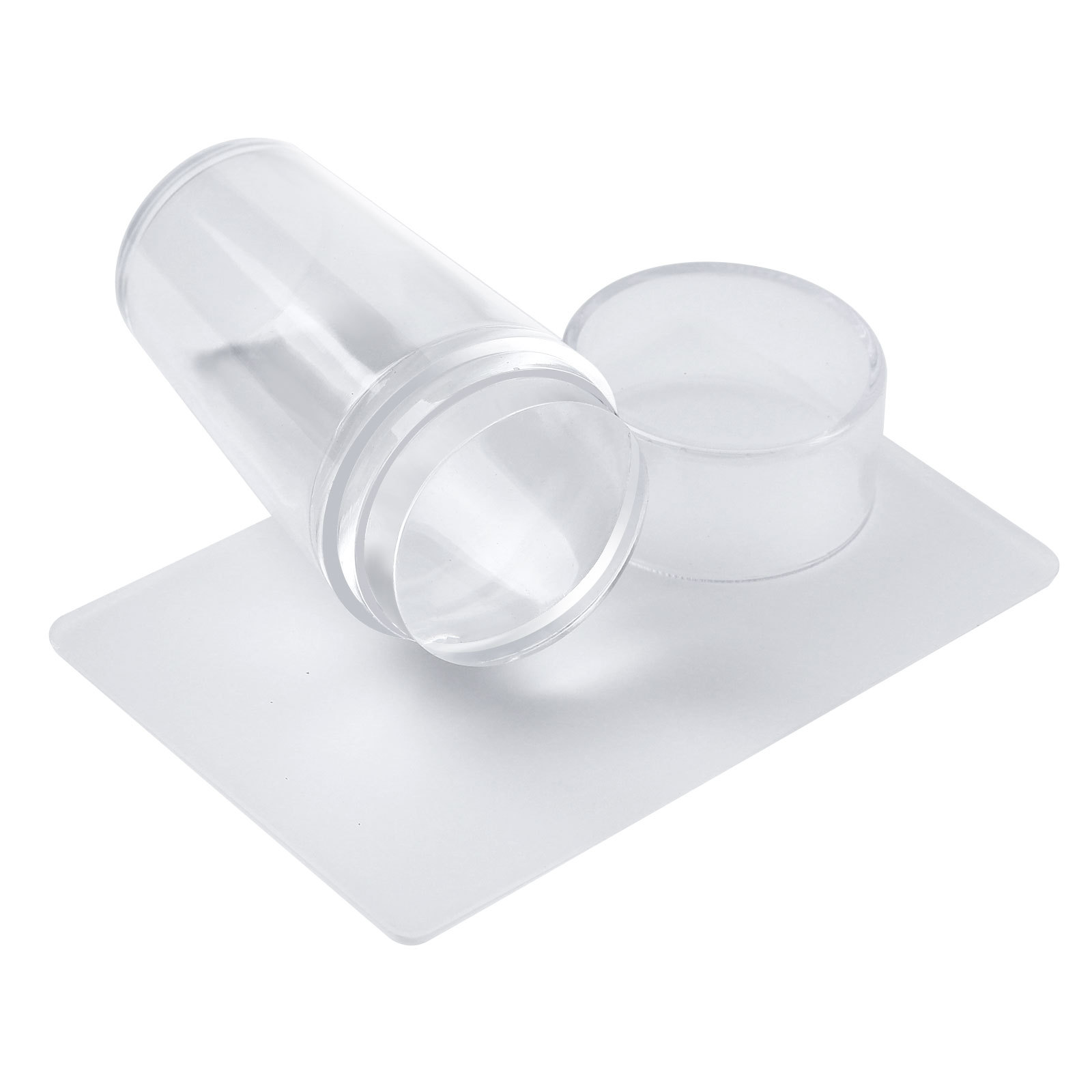 Yueqing City Yashin Technology Co., Ltd. Hot Sale DIY Double Nail Art stamping Stamper with clear belt cover silicone Stamping Stamp full transparent handle