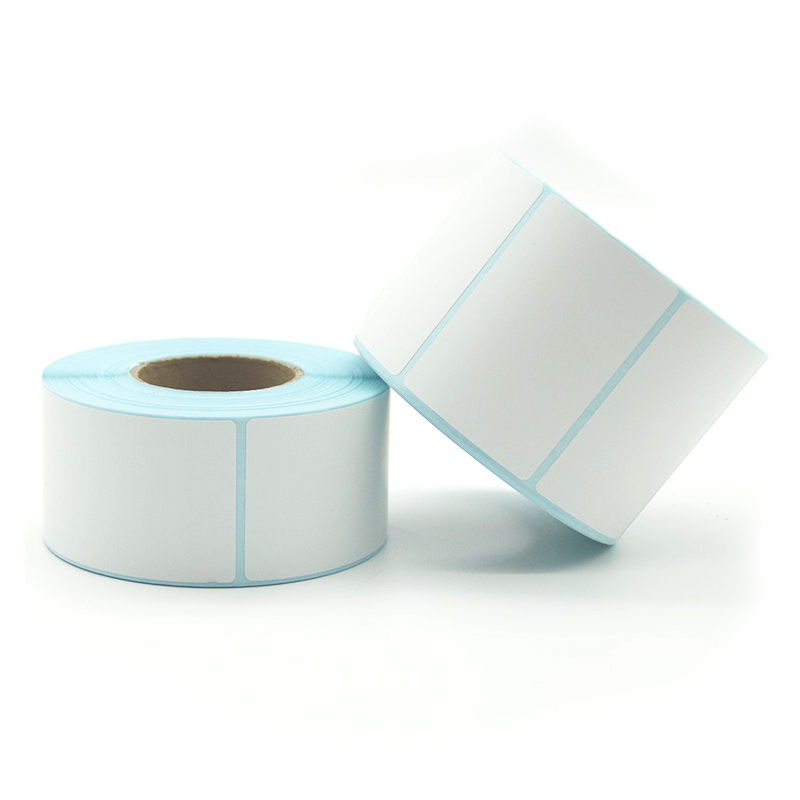 Top Coated Direct Thermal Label 60x40mm Sticker Roll Barcode Roll Hot Melt Adhesive Printing Paper Roll