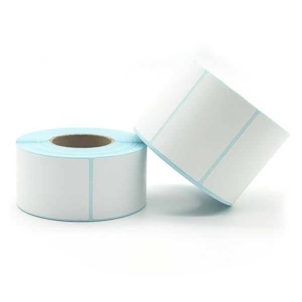 Top Coated Direct Thermal Label 60x40mm Sticker Roll Barcode Roll Hot Melt Adhesive Printing Paper Roll