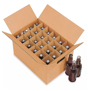 Recyclable Material Double Wall 5 layer BC-BE-BA flute Strong Cardboard Boxes Wholesale Corrugated Carton For Beverages