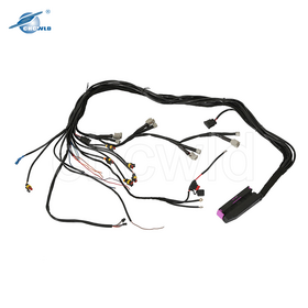 Custom 56 pin automotive female connector car ecu electrical wire harness 211PL562L0011