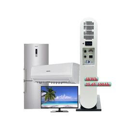 Smart APP Solar Energy System For Home Lithium Ion Battery 100Ah 24V 2000W Solar Power Supply Portable Power Station