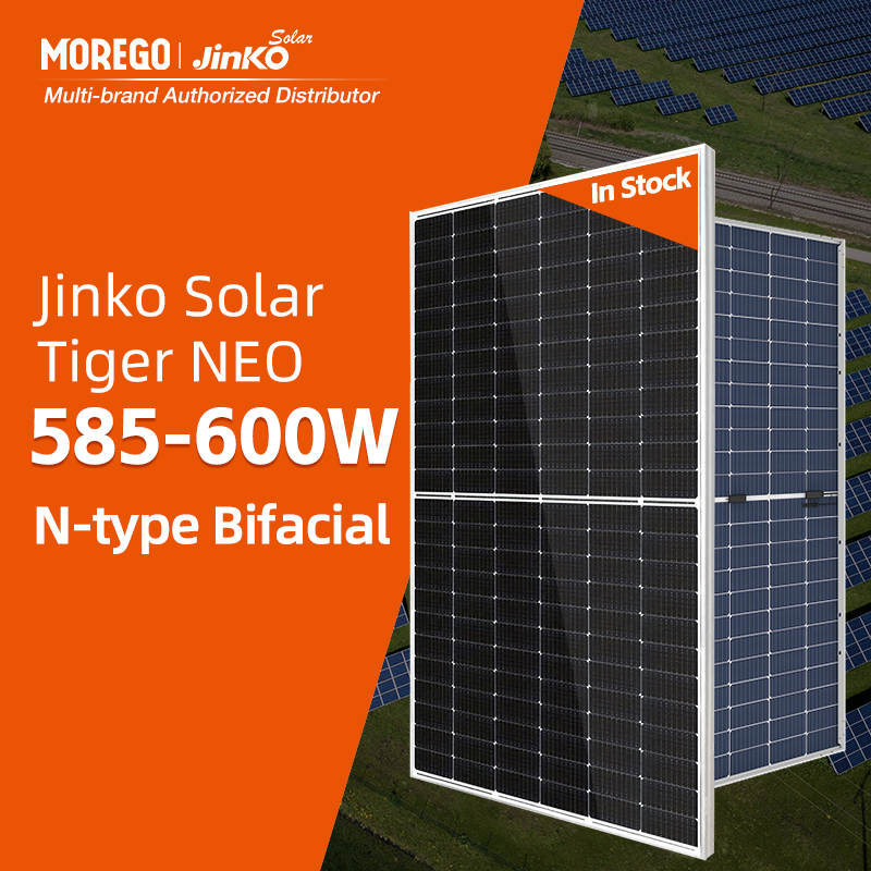 Jinko Solar Tiger Neo N type Mono Facial Photovoltaic Solar Module 580W 575W 585W 590W 595W 600W Solar Panels