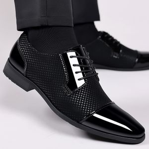 Men's leather shoes new business formal casual breathable British Korean version pointed groom wedding  leather shoes