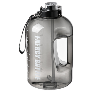 1 Gallon With Time Marker And Straw Large Motivational Gym Sports Water Bottle