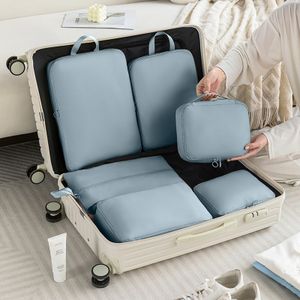 OEM ODM Factory Custom Durable Cabin Luggage 8Pcs Storage Travel Bag Set Clothes Organizer Travel Organizer Storage Bag