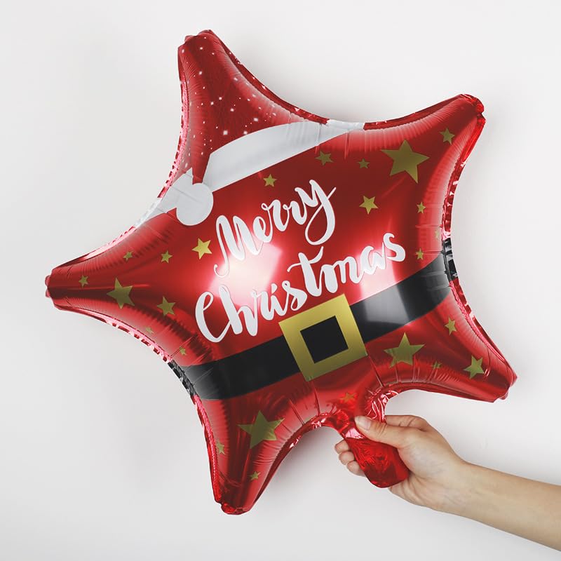 Hebei Shuohui Paper Products Co., Ltd. 18Inchs Christmas Balloon Christmas Foil Balloons for Winter Theme Birthday Xmas Christmas Party Decoration Supplies